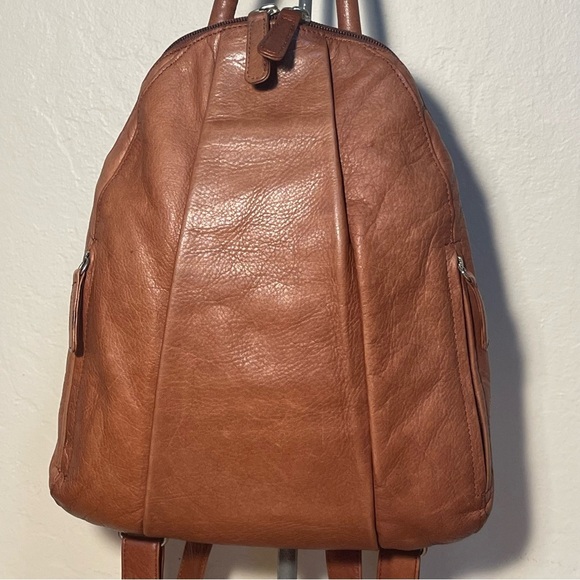 Osgoode Marley Leather Teardrop Multi Zip Backpack - Picture 2 of 11